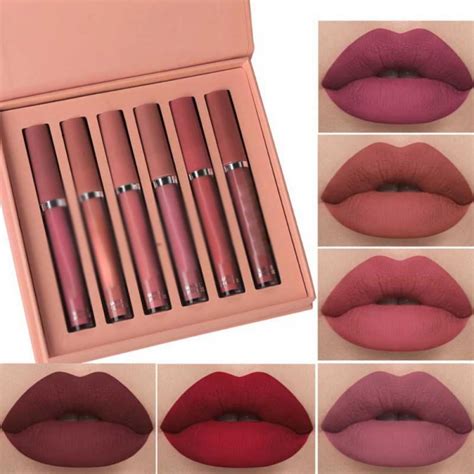 6pcs Matte Liquid Lipstick Makeup Set Matte Liquid Long Lasting Wear