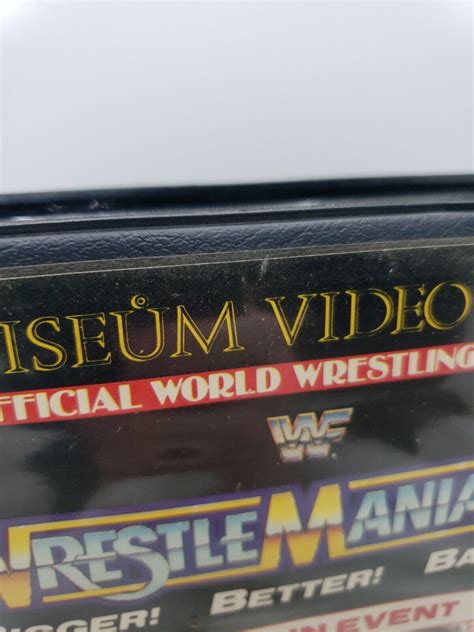 Mavin WWF Wrestlemania 3 VHS Coliseum Video Tape Clamshell Hulk Hogan