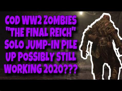 COD WW2 ZOMBIES GLITCHES The Final Reich SOLO JUMP IN PILE UP