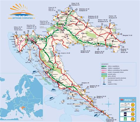 Mapas Imprimidos De Croacia Con Posibilidad De Descargar