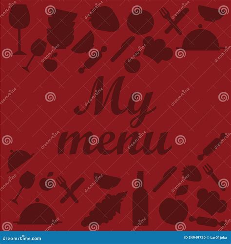 Red Menu Design Stock Vector Illustration Of Classic 34949720