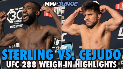 This One Was Tougher Aljamain Sterling Henry Cejudo Make Weight For