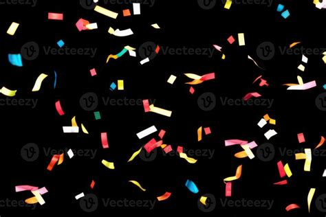 confetti on black background 21226525 Stock Photo at Vecteezy