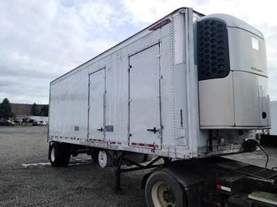 Great Dane Ft Reefer Trailer Single Axle Fixed Axle Roll Up