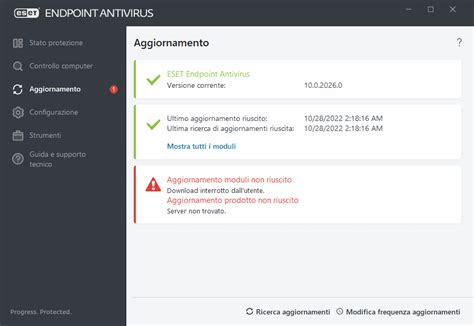 Aggiornamento ESET Endpoint Antivirus Guida On Line ESET