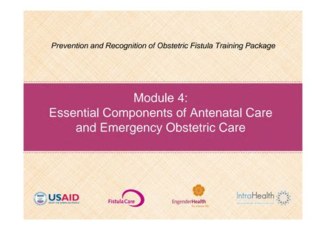 Solution Obgyne Lecture Notes Module 4 Essential Components Of Anc And