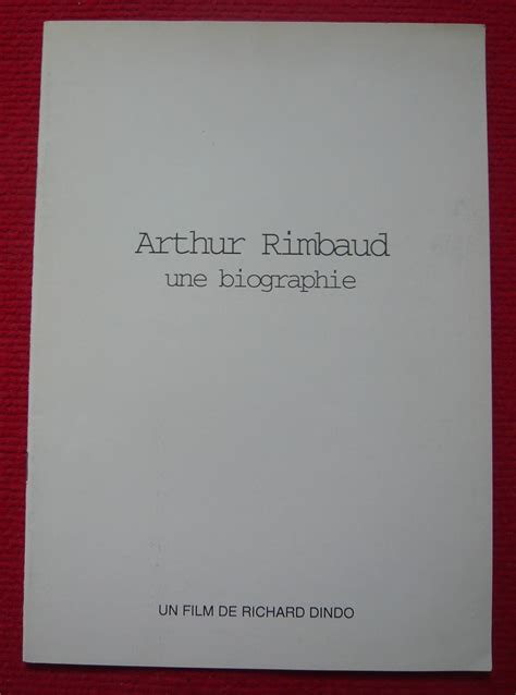 Dossier De Presse De Arthur Rimbaud Une Biographie Amazon In