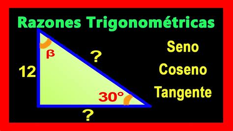 Como Calcular El Cateto Adyacente Y La Hipotenusa Conociendo El