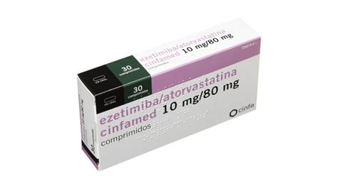 Ezetimiba Atorvastatina Cinfamed Mg Mg Comprimidos