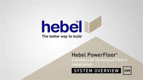 Hebel PowerFloor Commercial Structural Floors System Overview YouTube