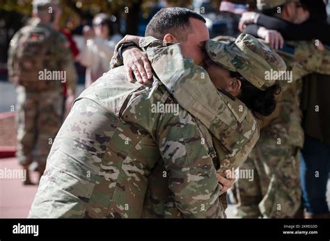 Sgt St Class Maryann Lujan And Staff Sgt Benjamin Baca Reunite After