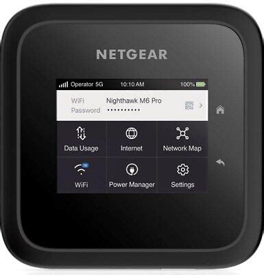 NETGEAR Nighthawk M6 Pro MR6500 AT T 5G Wi Fi Router Black