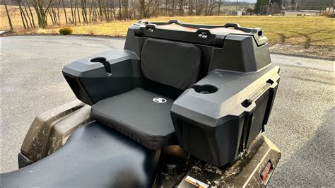 Install And Review Of The Kolpin Outdoors Trunk And Lounger Atv Cargo Box Youtube