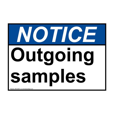 Ansi Outgoing Samples Sign Ane 32047