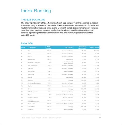 social media report templates  sample  format