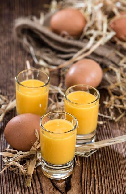 Premium Photo Homemade Egg Liqueur