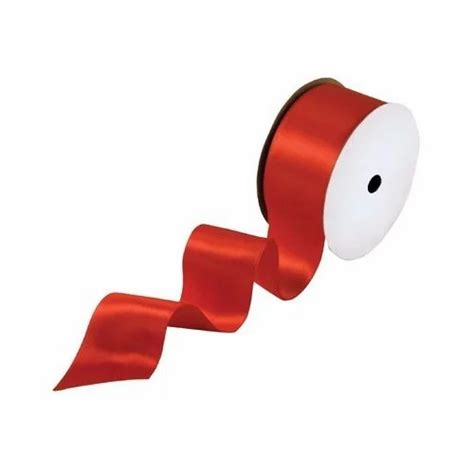 Plain Red Polyester Satin Ribbon At Rs Roll In Surat Id