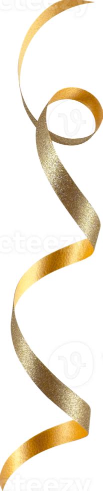 Gold Festive Glitter Ribbon 35889461 PNG