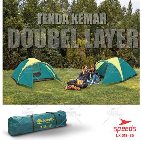 Speeds Tenda Camping Lipat Untuk Orang Tenda Gunung Dome Manual