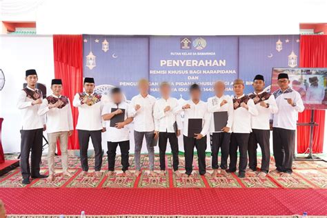 724 WBP Rutan Samarinda Terima Remisi Khusus Hari Raya Idul Fitri 2024