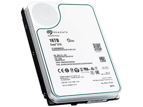 Refurbished Seagate Exos X16 16TB SED SATA 6Gb S 7200 RPM 3 5 Inch