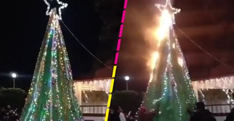 Intentan Encender Rbol De Navidad En Tula Y Se Incendia Por La Pirotecnia