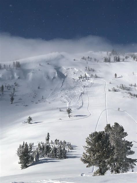 Snowmobile Triggered Avalanche Lionhead Gallatin National Forest