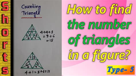 How To Find The Number Of Triangles In A Figure No Of Triangles