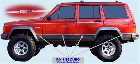 Phoenix Graphix 1993 96 Jeep Cherokee Country Xj Truck Decal And Stripe Kit