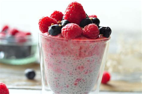 Chia Pudding Framboises Et Myrtilles Recette Myrtille