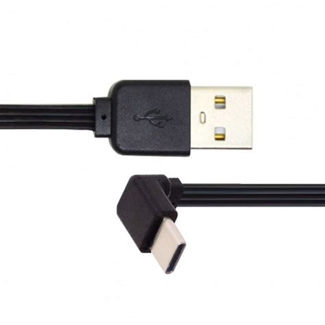 Cy 13cm Usb 20 Type A Male To Usb C Type C Up Down Angled 90 Degree Data Flat Slim Fpc Cable