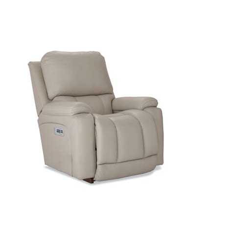 La Z Boy Greyson Leather Match Power Rocking Recliner With Power Headrest And Lumbar And Reviews