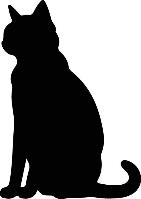 Black cat black silhouette 38485617 Vector Art at Vecteezy