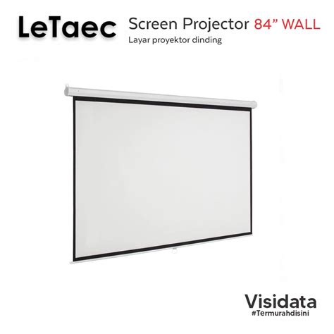 Jual Screen Projector Wall LeTaec Layar Proyektor Dinding Shopee