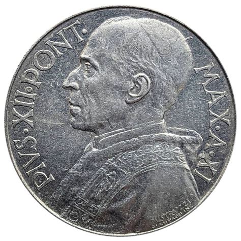 5 Lire Pius XII Ciudad Del Vaticano Numista