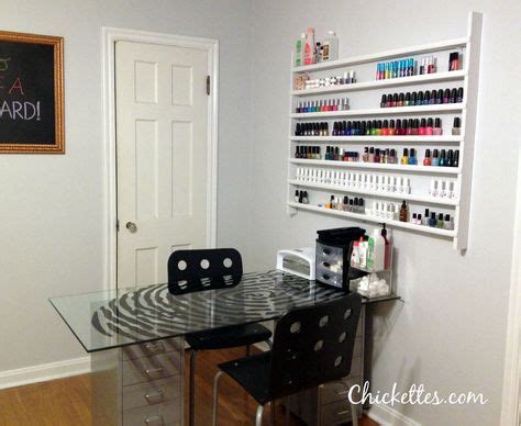 46 Nail station ideas | nail station, home nail salon, manicure table