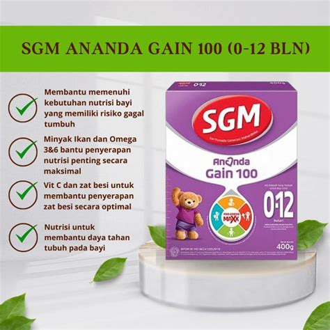 Sgm Ananda Gain Bulan Gr Farmaku