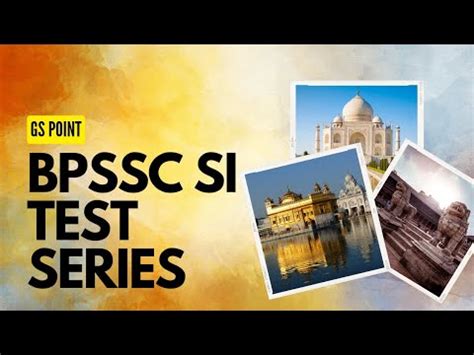 Bpssc Si Test Series Youtube