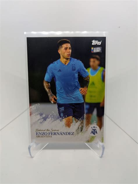 Enzo Fernandez Topps World Cup Champions Argentina Chelsea Rookie