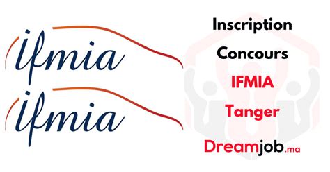 Inscription Concours Ifmia Tanger Dreamjob Ma