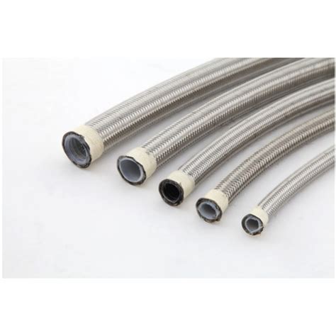 Sae R Stainless Steel Braided Ptfe Hose Smooth Bore China Ptfe