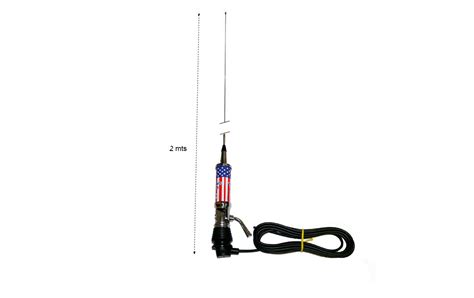 Lemm Turbo Usa Flag Cb Mhz Flip Antenne Longueur Cm