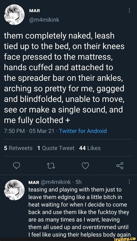 MAR Them Completely Naked Leash Tied Up To The Bed On Their Knees Face Pressed To The Mattress