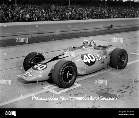 Indianapolis Motor Speedway 1967 Parnell Jones Turbine Car Stock Photo