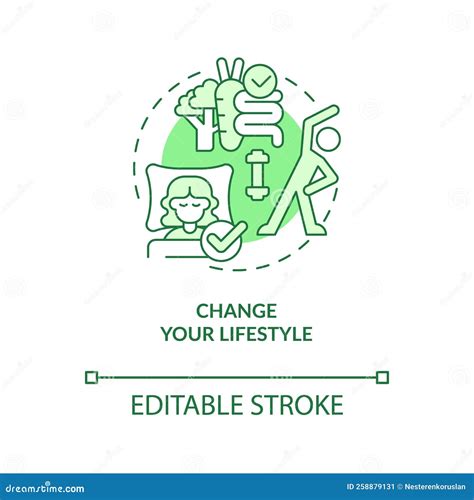 Change Your Lifestyle Green Concept Icon Stock Vector Illustration Of