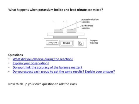 Potassium Iodide Andleadnitrate Ppt