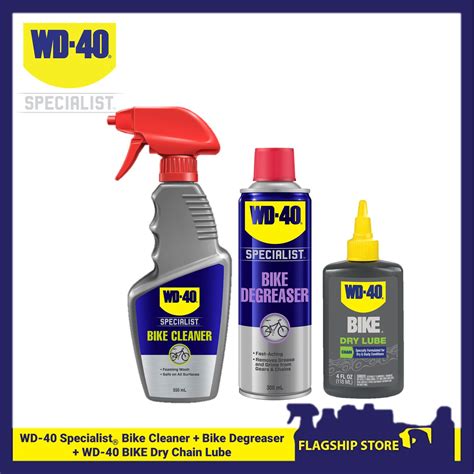 WD 40 Specialist Bike Cleaner 550ml Bike Dry Chain Lube 118ml Bike