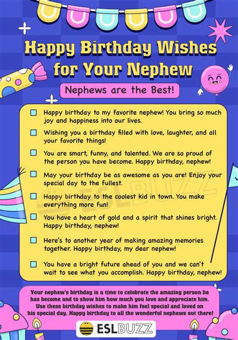 Heartfelt Birthday Wishes for Nephew to Make His Day the Best Day - ESLBUZZ