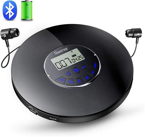 Gueray Bluetooth Cd Player Portable With Mah Amazon Co Uk Electronics