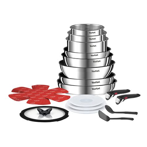 Batterie de cuisine 20 pièces ingénio emotion inox Tefal La Redoute